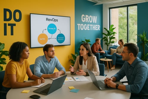 Customer team talking about growth with RevOps Strategy